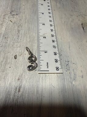 Brighton silver and crystal number charm pendant - 3